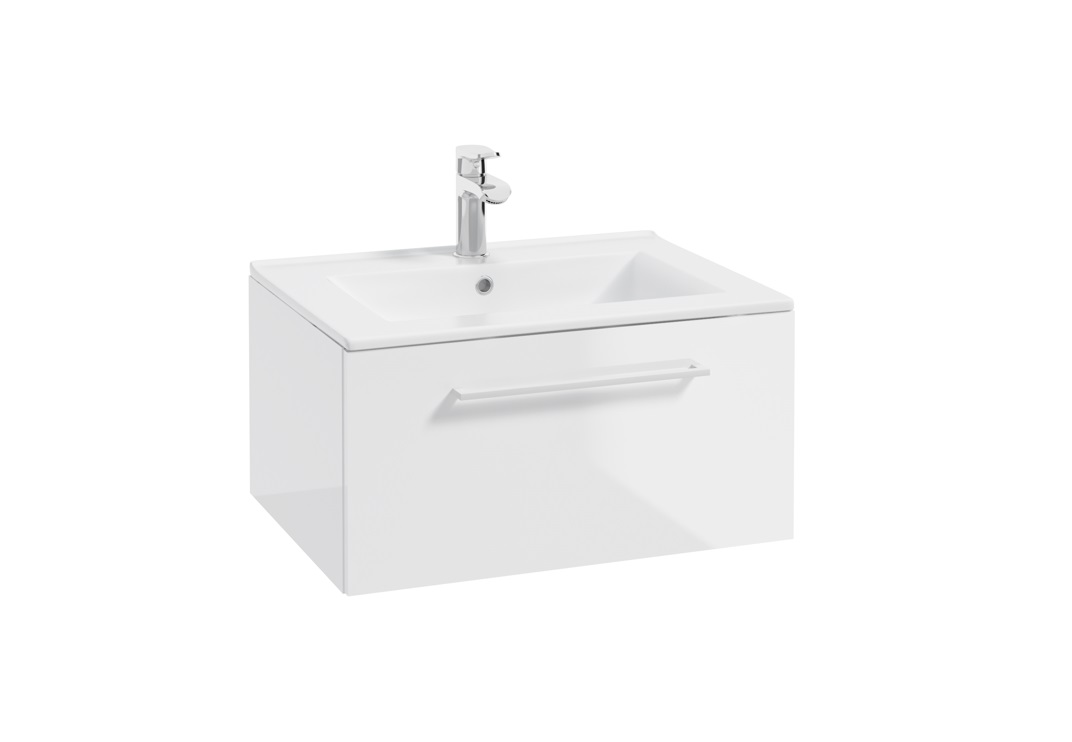 ArtDef Skrinka pod umývadlo FERATA D80 1S/45 | biela 80 cm – Obrázok 3