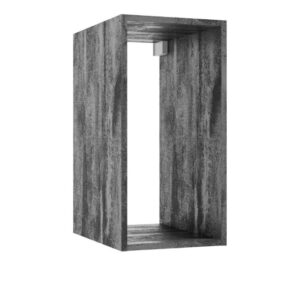 ArtDef Regál do kúpeľne FERATA A30/44 | čierny betón