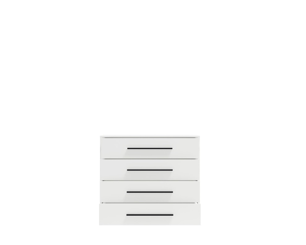 ArtGiB Komoda MAXIONE K4SZ | MX-03 biela