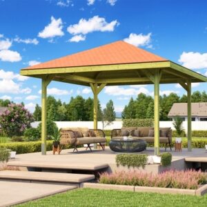 Drevený záhradný altánok 651 (3,8×3,8m) Weka