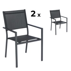 Elvisia Záhradné stoličky DITTE | 2 kusy