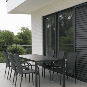 Elvisia Záhradný set ULA 6 + 1 | antracit