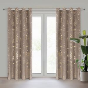 ArtFir Záves MOLLY K | hnedá/zlatá 140 x 250 cm