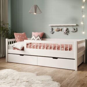 ArtAdrk Detská posteľ FLORA  | biela 80 x 180 cm