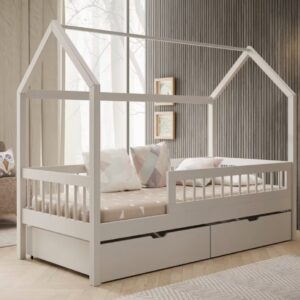 ArtAdrk Detská posteľ GALICJA | biela 90 x 200 cm