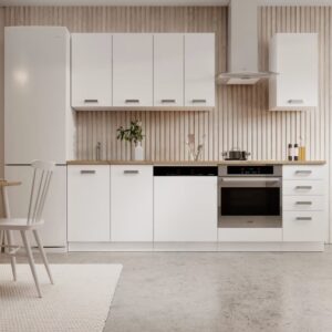 ArtAdrk Kuchynská linka BUBBLE | 180 – 240 cm biela