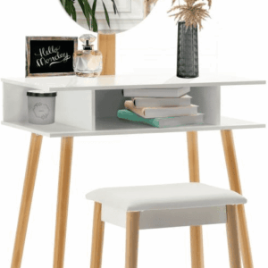 Chomik Toaletný stolík BERGEN | s taburetkou