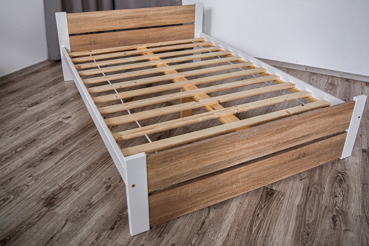 Elvisia Posteľ LEA s matracom a roštom | 80 x 200 cm Farba: dub sonoma – Obrázok 15