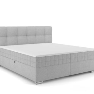 Elvisia Manželská posteľ ALPINA Boxspring | 180 x 200 cm Farba: Sivá / Vinci 07