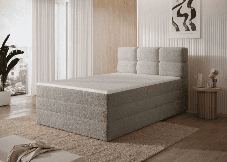 ArtElta Jednolôžková posteľ KASPED Boxspring | 140 x 200 cm Farba: Royal 18 – Obrázok 7