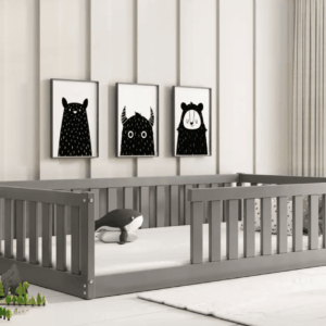 BMS Detská jednolôžková posteľ BELLA SIMA | 120 x 200 cm Farba: Grafit