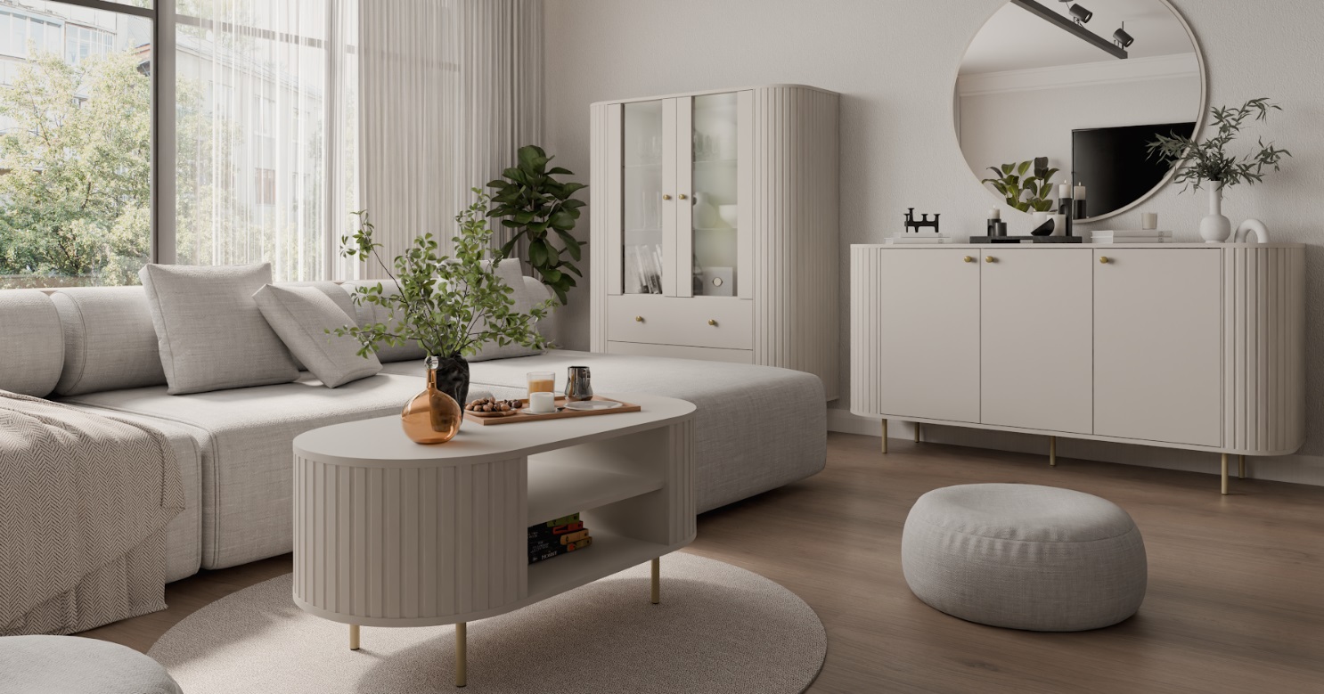 ArtLemp Zrkadlo VAOLIA 701 | pieskovo béžová – Obrázok 4