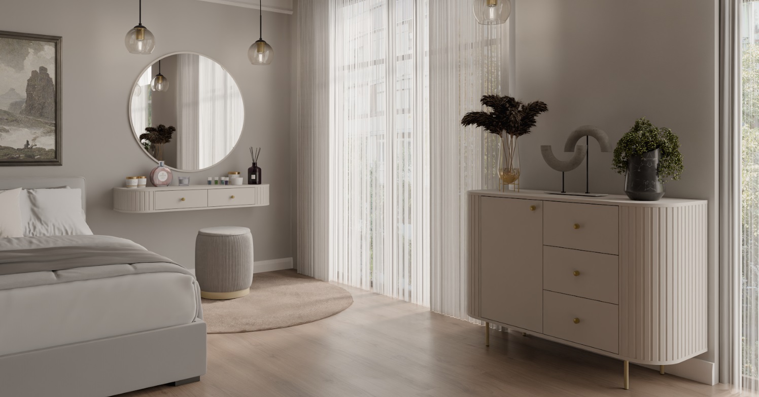 ArtLemp Zrkadlo VAOLIA 701 | pieskovo béžová – Obrázok 5