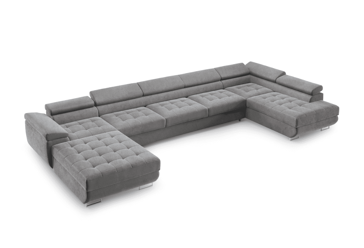 ArtPK Rohová sedacia súprava BENJAMIN 275 U XL | pravá strana Farba: Castel 20 – Obrázok 2