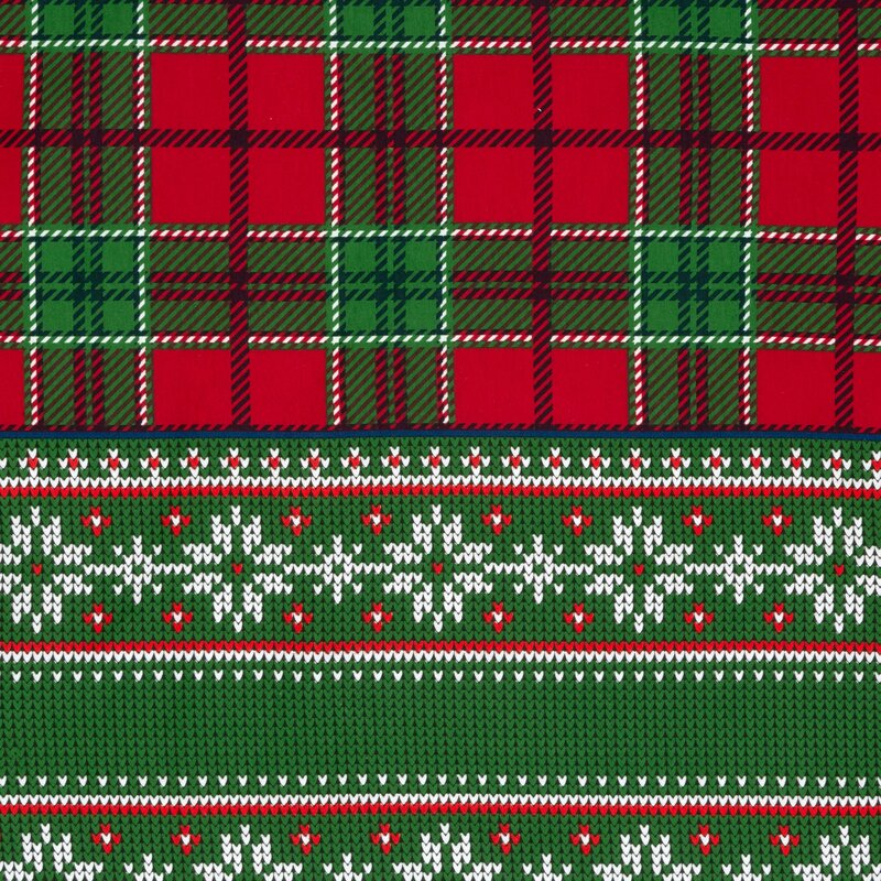 ArtFir Vianočné obliečky na dvojlôžko AURORA | zelená/červená 220 x 200 cm – Obrázok 2