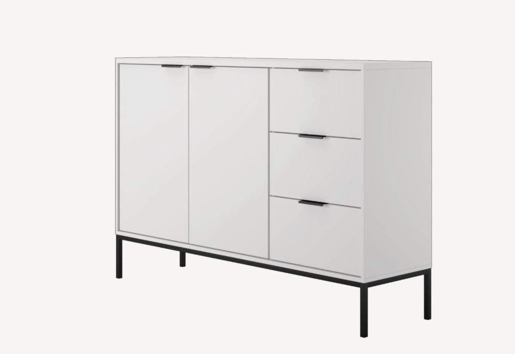 Elvisia Komoda AUSTIN | biela – Obrázok 3