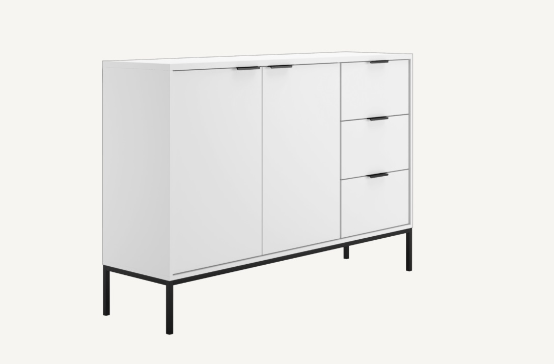 Elvisia Komoda AUSTIN | biela – Obrázok 5