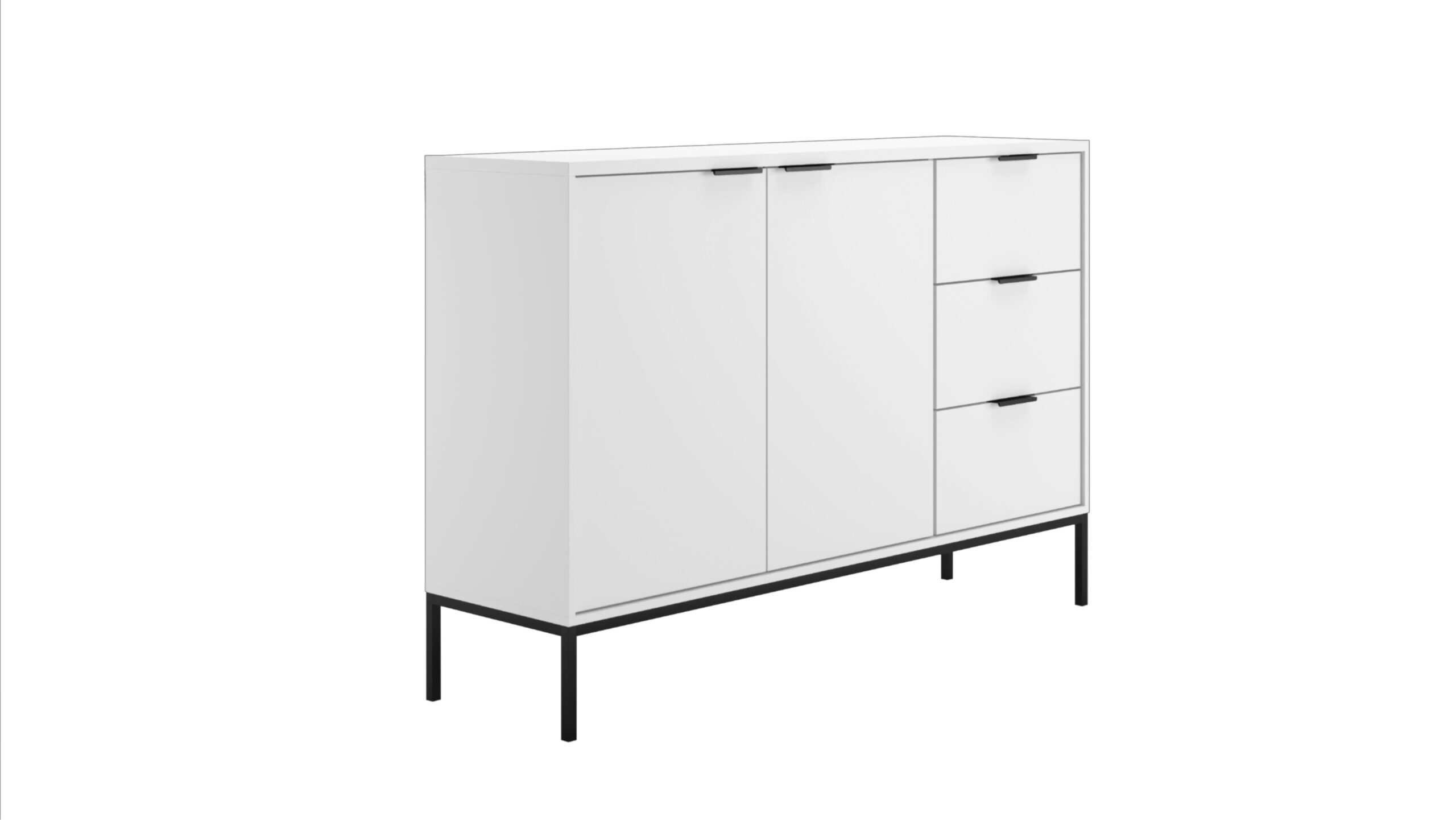 Elvisia Komoda AUSTIN | biela – Obrázok 7