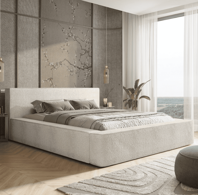 Elvisia Manželská posteľ ALMA s výklopným roštom | 180 x 200 cm Farba: Quelle 92 – Obrázok 3