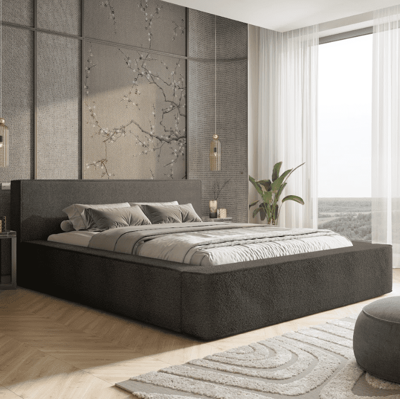 Elvisia Manželská posteľ ALMA s výklopným roštom | 180 x 200 cm Farba: Quelle 92 – Obrázok 2