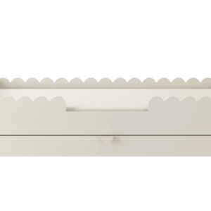 ArtBel Detská jednolôžková posteľ BOOK NOOK so zásuvkou  | béžová 80 x 160 cm