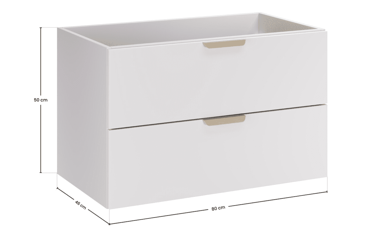 ArtCom Skrinka pod umývadlo ASTER WHITE 82-80-46-2S | 80 cm – Obrázok 8