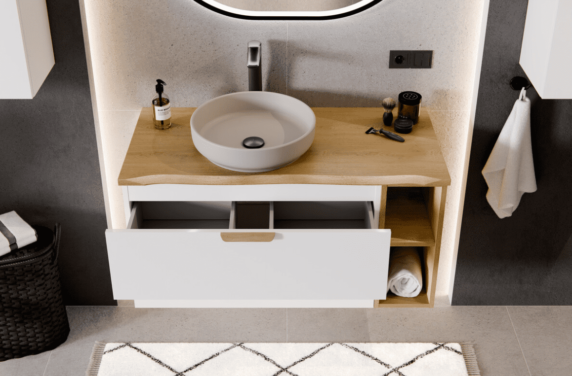 ArtCom Skrinka pod umývadlo ASTER WHITE 82-80-46-2S | 80 cm – Obrázok 4