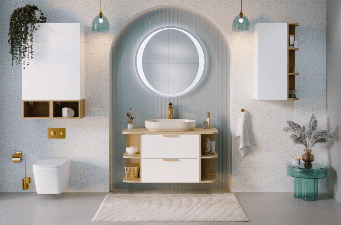 ArtCom Skrinka pod umývadlo ASTER WHITE 82-80-46-2S | 80 cm – Obrázok 3