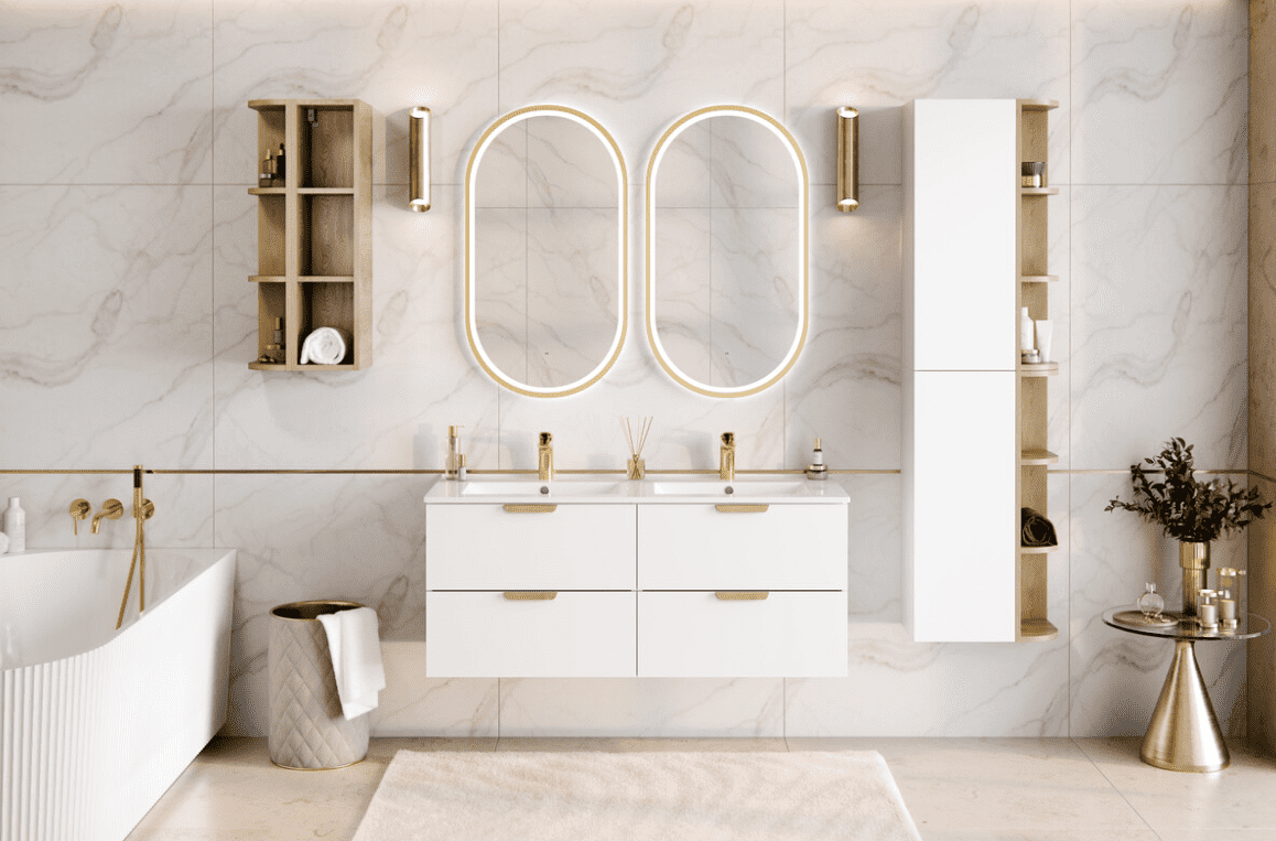 ArtCom Závesná skrinka ASTER WHITE ASG SP/UR 20x80 cm – Obrázok 2