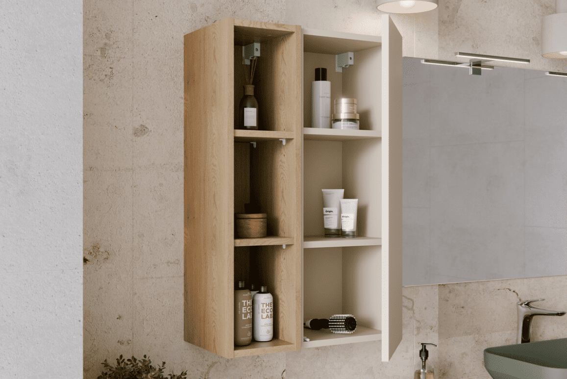 ArtCom Závesná skrinka ASTER WHITE ASG SP/UR 20x80 cm – Obrázok 4
