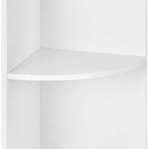 SONGMICS Rohový regál LBC42WT, biely