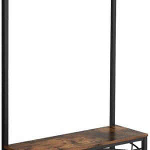 VASAGLE Vešiak na kabáty s botníkom vidiecky 80×179 cm