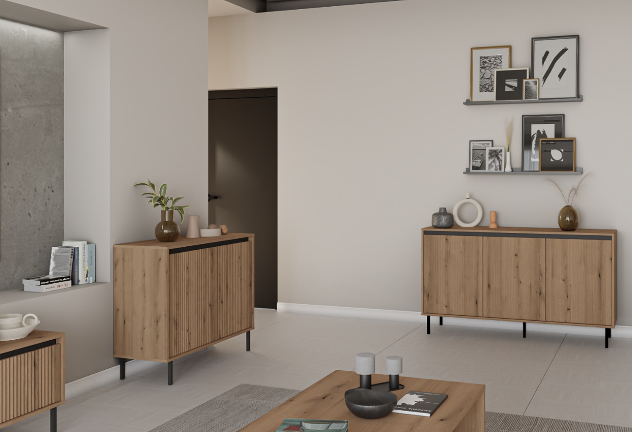 ArtLemp Komoda KASOA 3F3S/833 | dub evoke – Obrázok 3
