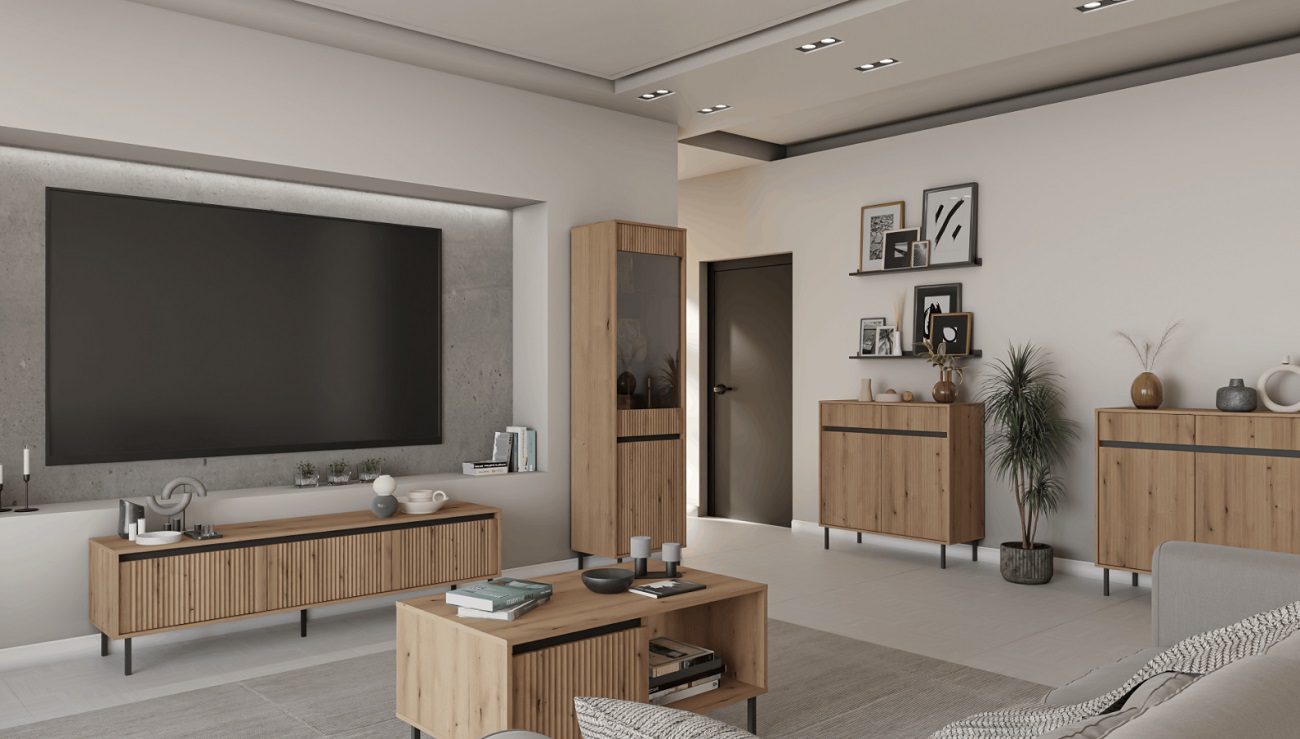 ArtLemp Komoda KASOA 3F3S/833 | dub evoke – Obrázok 2