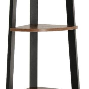 VASAGLE Rohový regál 5 políc hnedý 34×159 cm