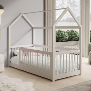 ArtAdrk Detská posteľ domček GRAJA | biela 80 x 180 cm