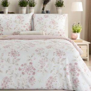 ArtFir Obliečky na jednolôžko LILA | púdrová ružová/béžová 140 x 200 cm