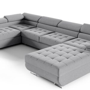 ArtPK Rohová sedacia súprava BENJAMIN 275 U XL | ľavá strana Farba: Monolith 85