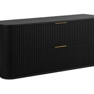 Elvisia Skrinka pod umývadlo ELEGANCE Black | 120 cm