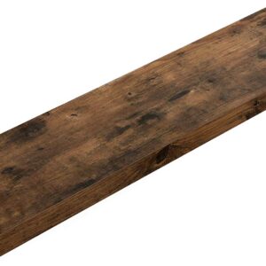 SONGMICS Nástěnná polica, hnedá, 80 cm