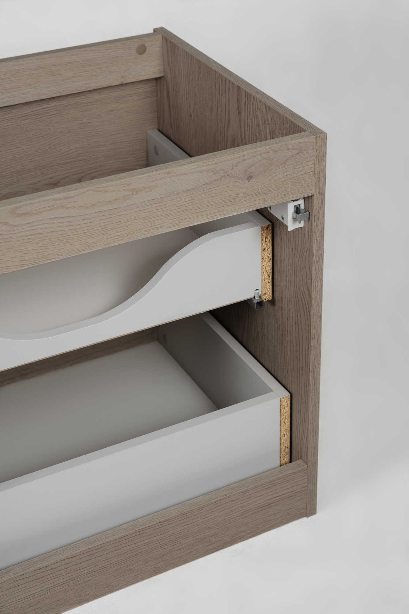 Elvisia Skrinka pod umývadlo s doskou SIMPLE Dark oak D60/1 | 60 cm – Obrázok 18