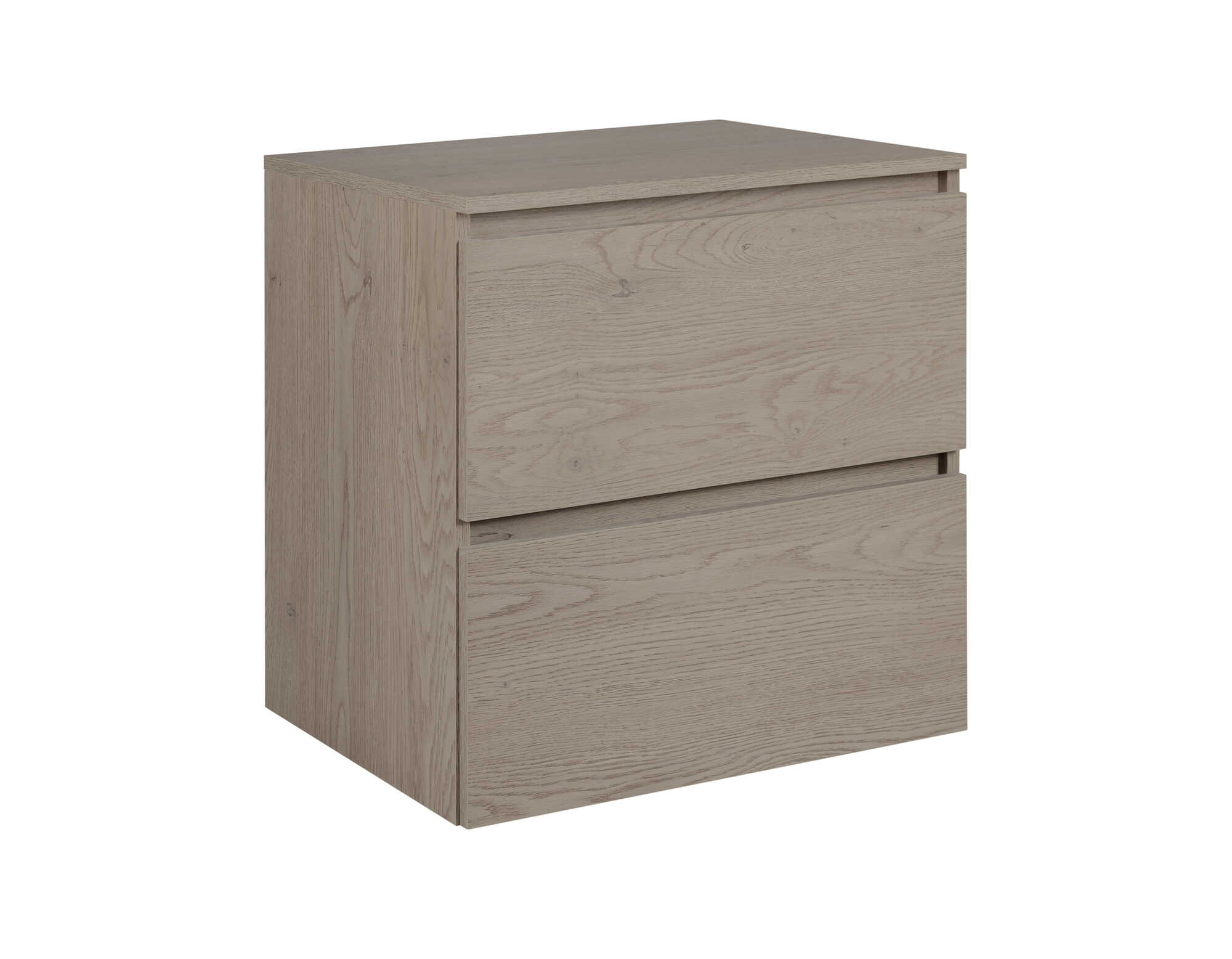 Elvisia Skrinka pod umývadlo s doskou SIMPLE Dark oak D60/1 | 60 cm