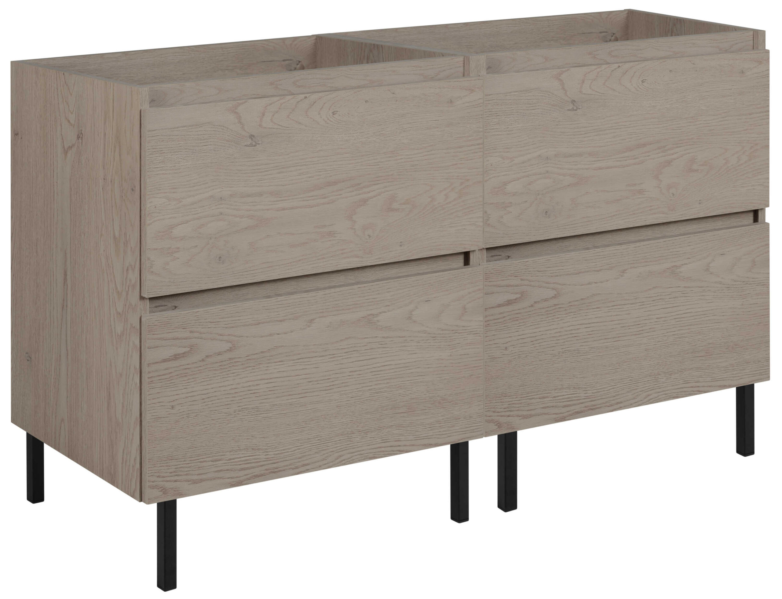 Elvisia Skrinka pod umývadlo s doskou SIMPLE Dark oak D120/1 | 120 cm – Obrázok 4