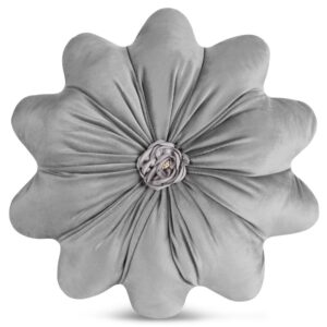 ArtFir Vankúš FLORES 5 | strieborná 40 cm