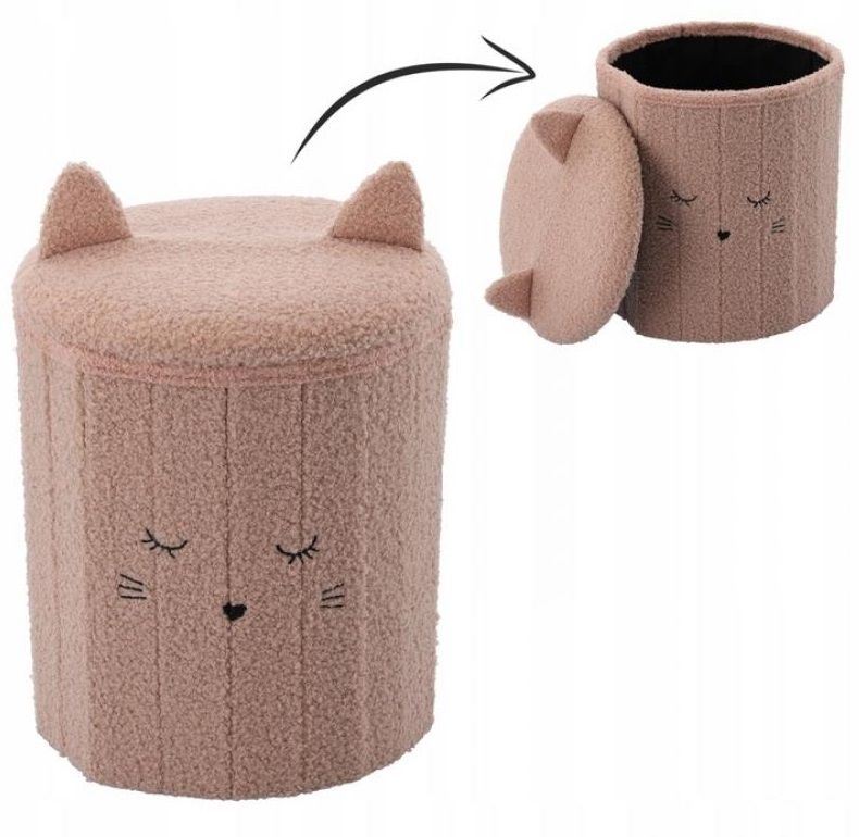 Chomik Detská taburetka HappyPaws | mačička – Obrázok 3