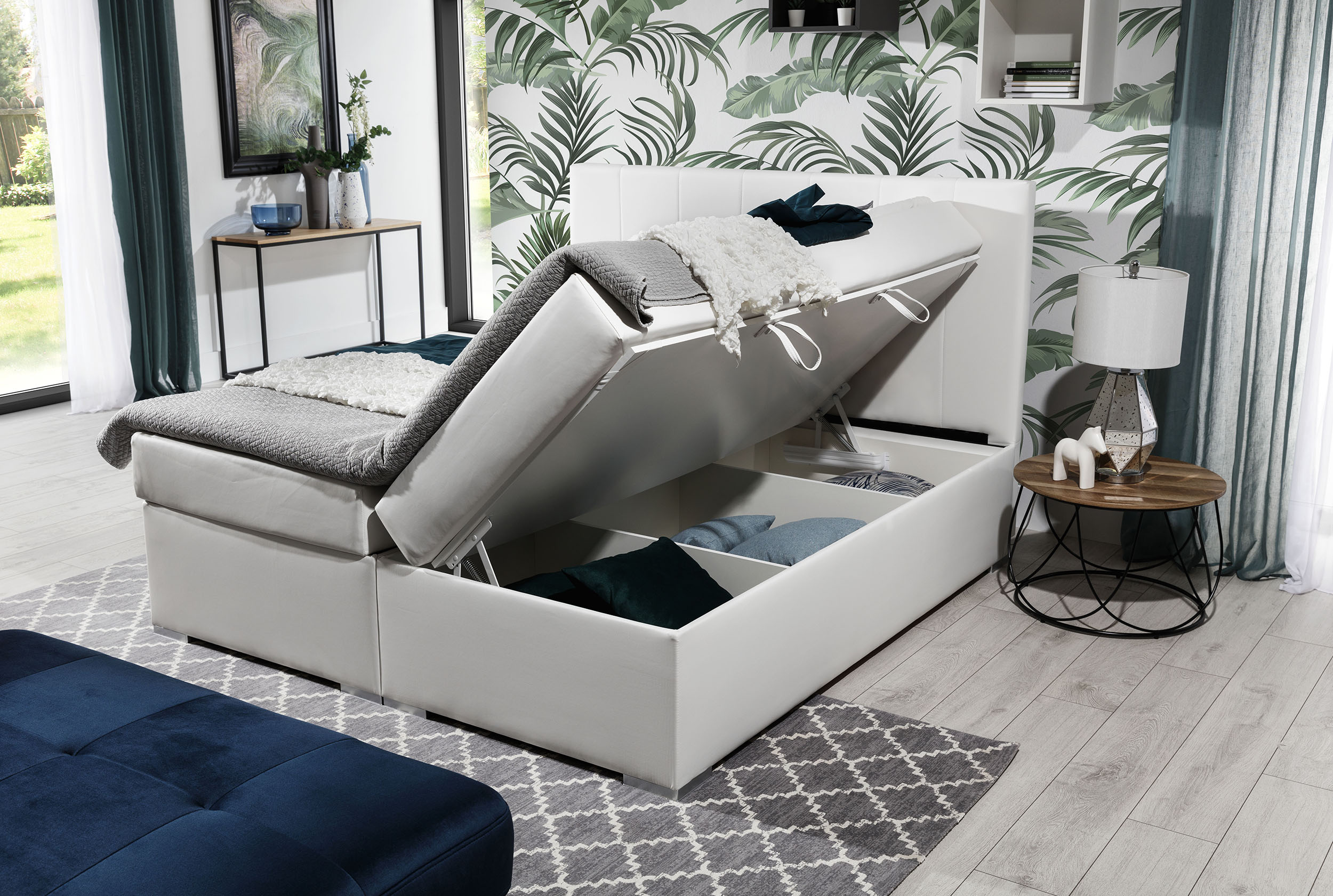 ArtElta Manželská posteľ BOLERO Boxspring | 160 x 200 cm Bolero rozmer: 160x200 cm, Bolero farba: Sawana 26 – Obrázok 10