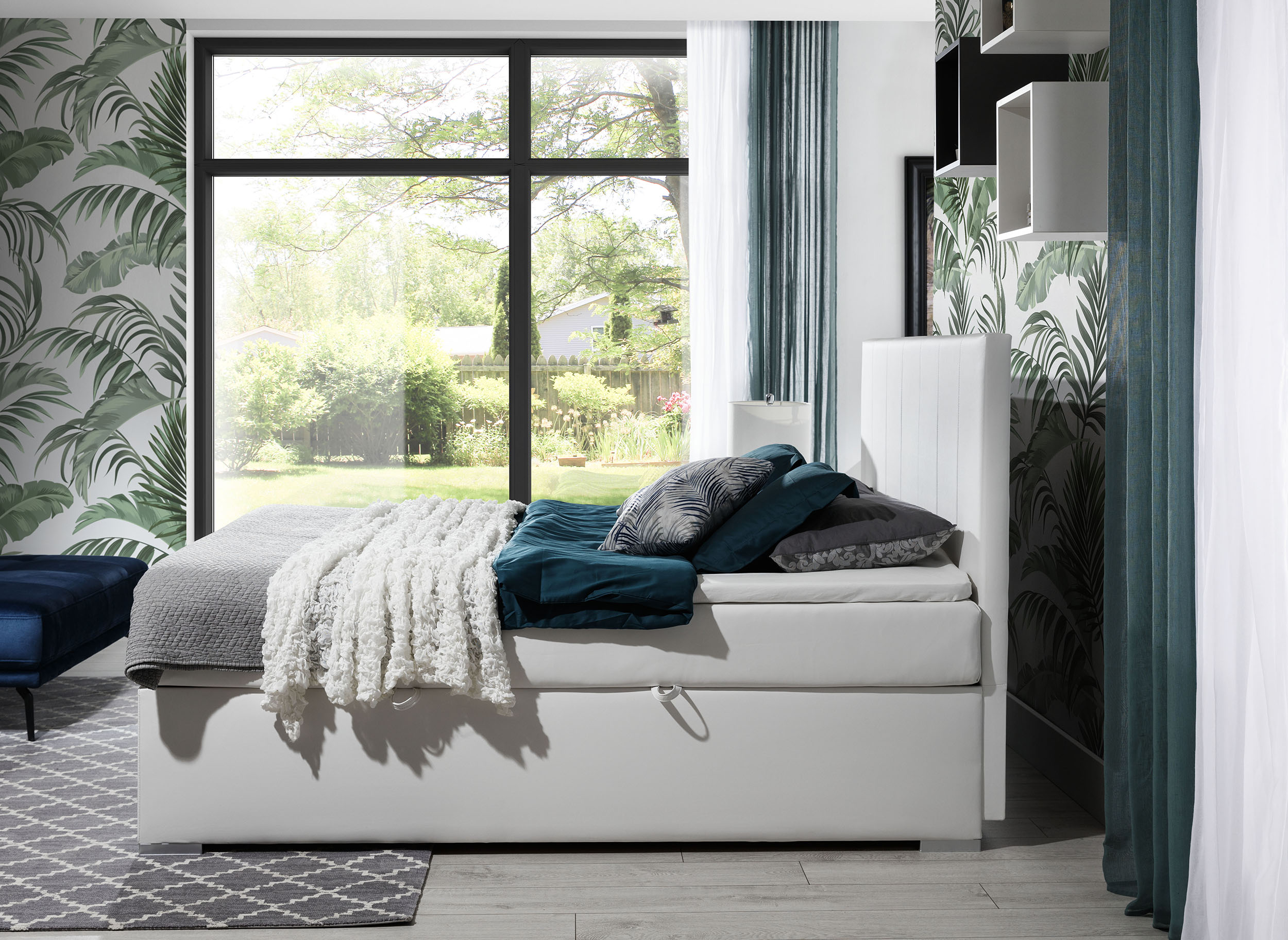 ArtElta Manželská posteľ BOLERO Boxspring | 160 x 200 cm Bolero rozmer: 160x200 cm, Bolero farba: Soft 33 – Obrázok 2