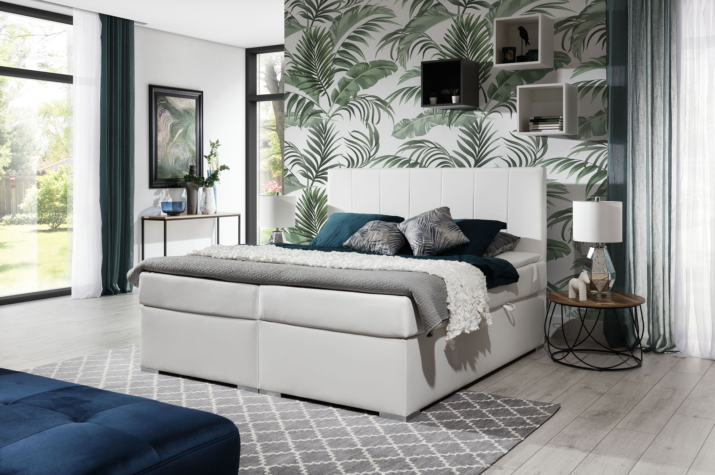 ArtElta Manželská posteľ BOLERO Boxspring | 160 x 200 cm Bolero rozmer: 160x200 cm, Bolero farba: Sawana 26 – Obrázok 9