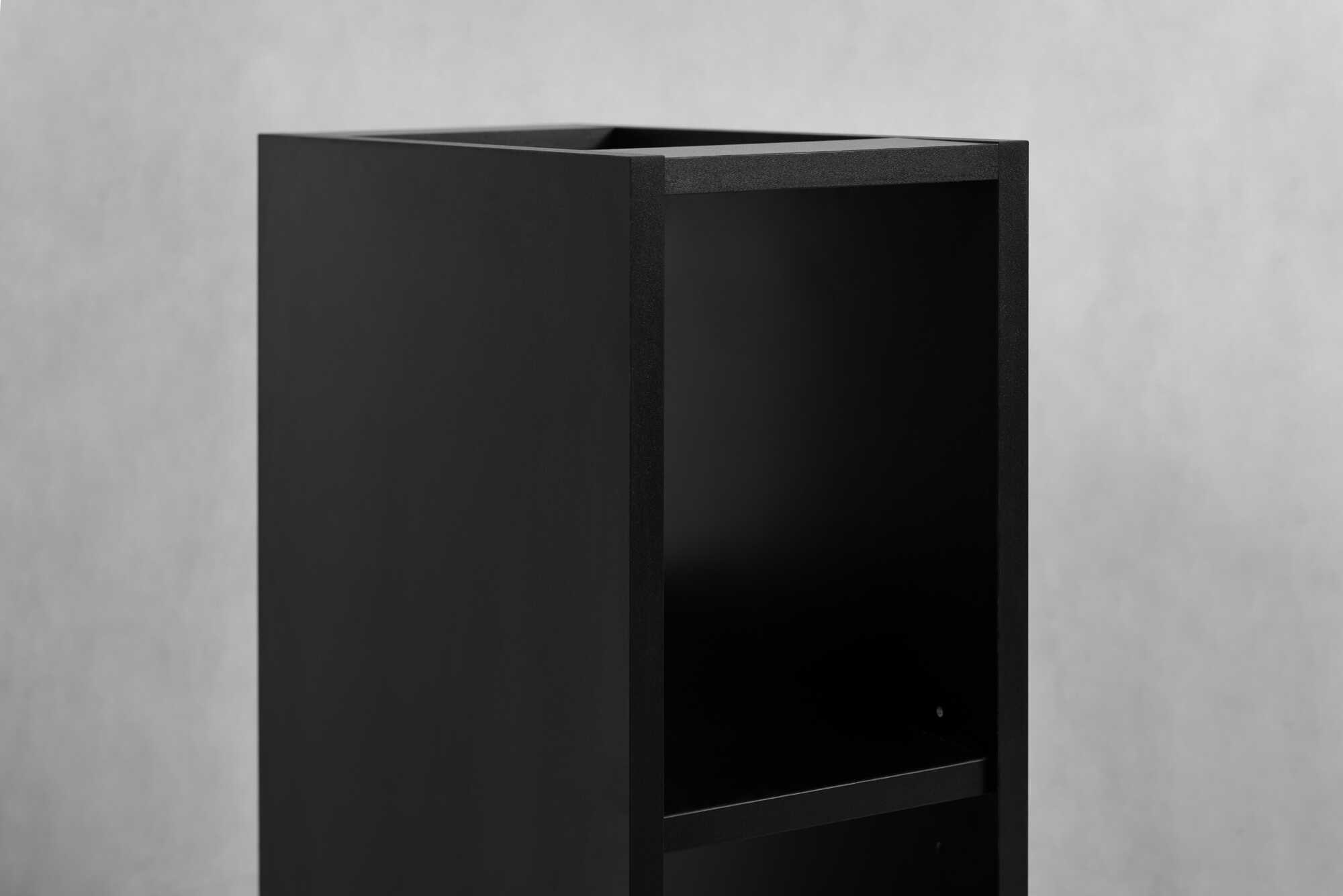 Elvisia Regál do kúpeľne LOFT | black – Obrázok 4