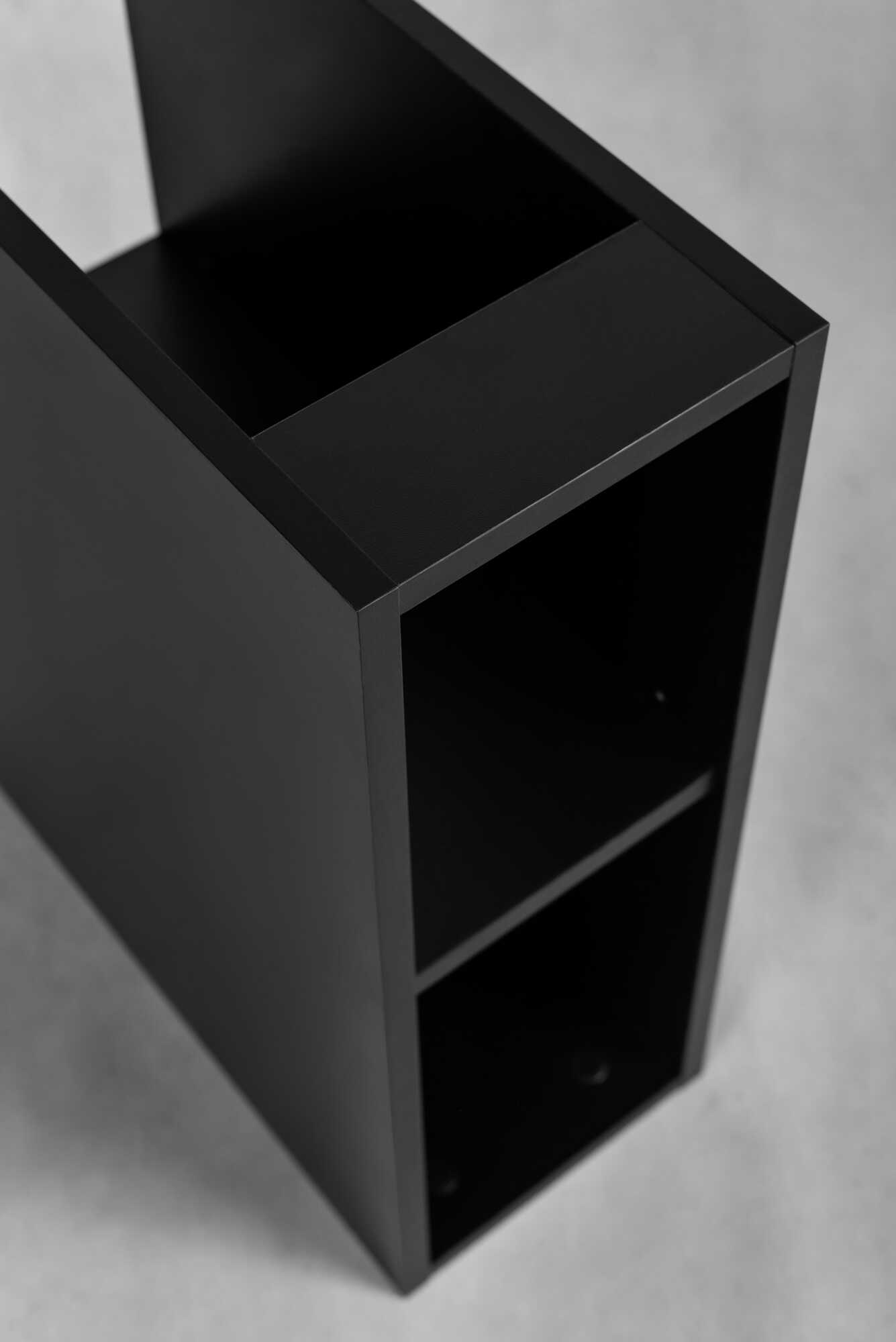 Elvisia Regál do kúpeľne LOFT | black – Obrázok 5